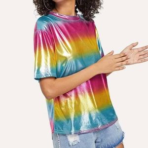 Gradient round neck Tee
